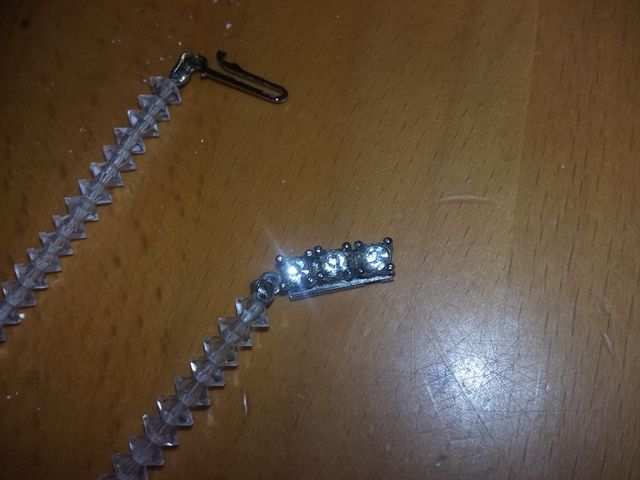 juego de colar y pulsera cristal Murano, años 70