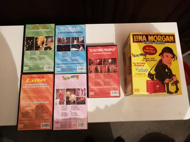 Colección 5 grandes obras de Lina Morgan en VHS