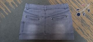 Minifalda vaquera gris talla 36