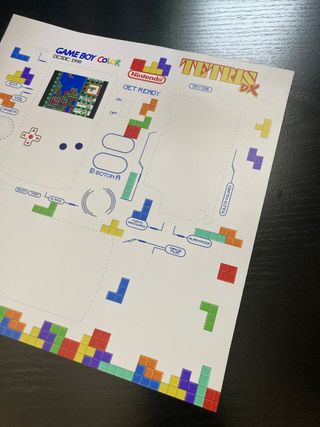 Lámina Gameboy Color TETRIS