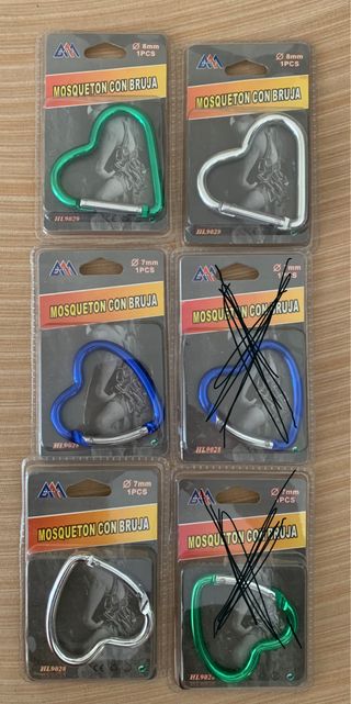 Mosquetones corazón