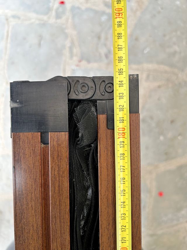 Zanzariere per porte in alluminio plissettato a 2 unità