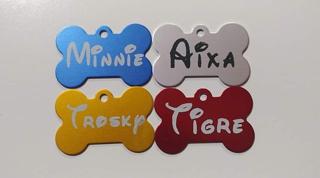 Chapa identificativa para mascotas.