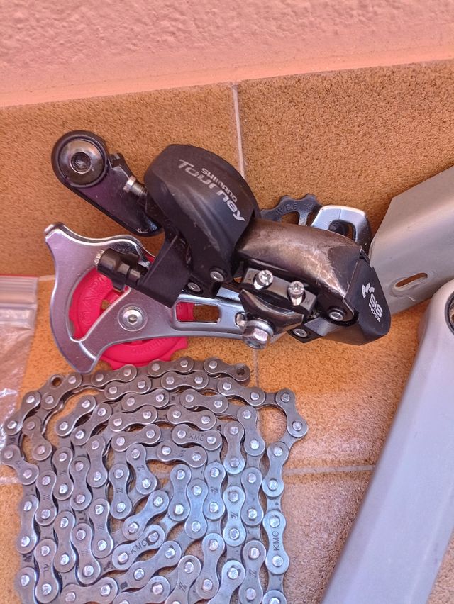 cambió bicicleta y piezas