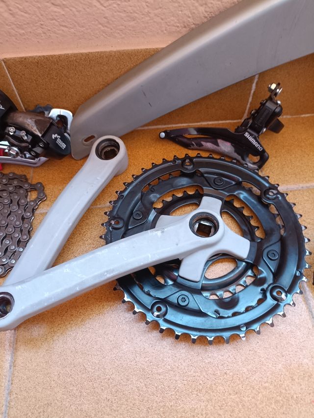 cambió bicicleta y piezas