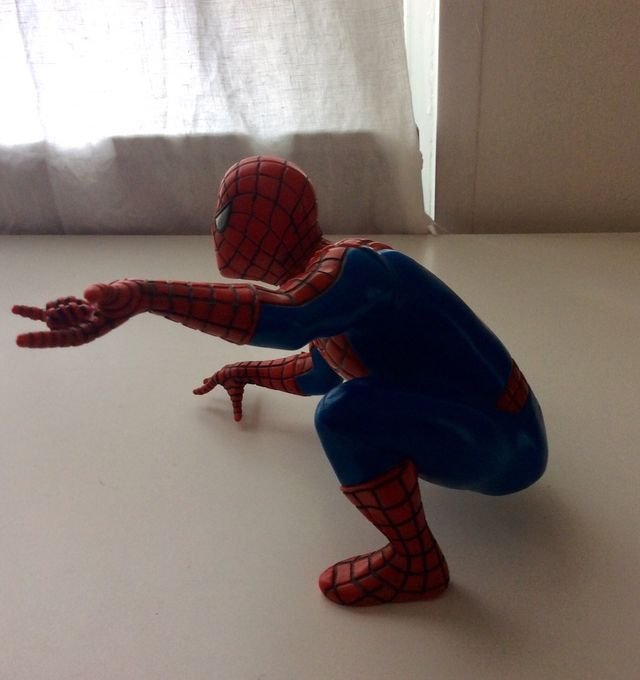 Figura Spiderman En Acción. Coleccionista.Impecabl
