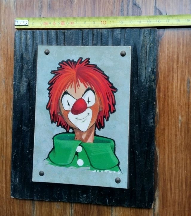 * Lote 3 cuadros vintage payasos de  Bentges