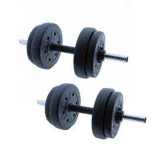 conjunto pesas 60kg discos mancuernas barras