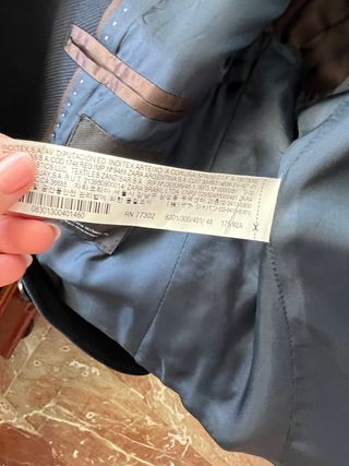 Chaqueta Zara Hombre S, color azul marino