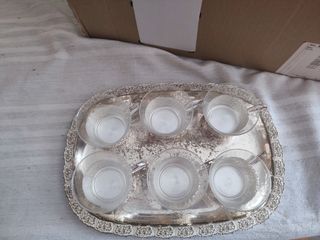 Juego de café de plata vintage