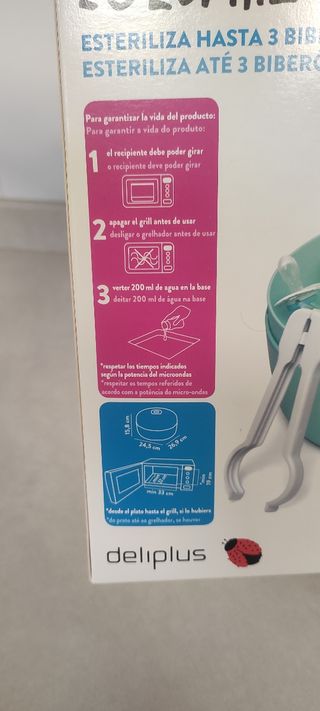ESTERILIZADOR BIBERONES MICROONDAS