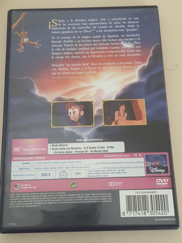 DVD Aladdín