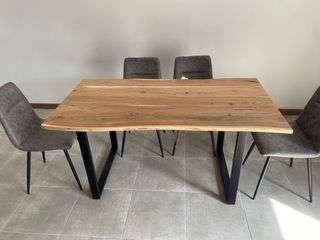 MESA COMEDOR MADERA MACIZA ACACIA