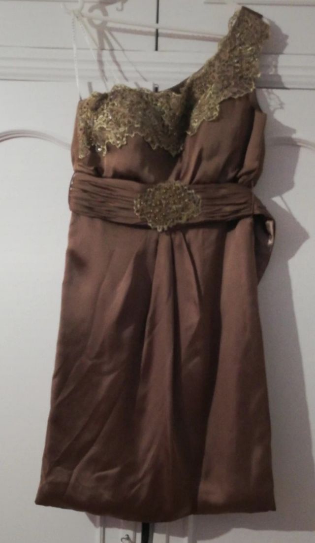 Espectacular vestido de Sonia Peña.