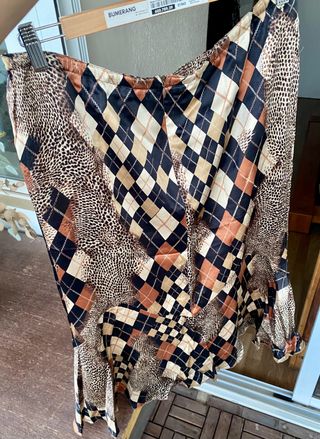 Nueva falda leopardo y rombos Tailor Made talla L
