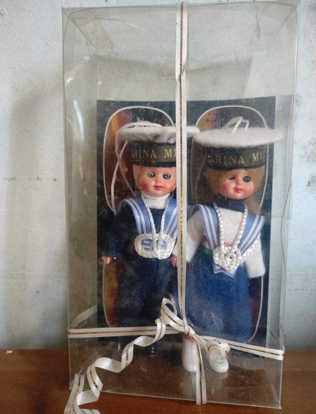 coppia bambole marina militare 