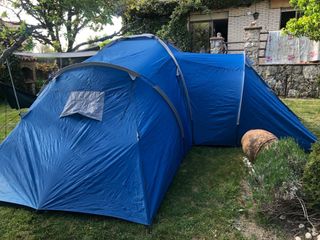 Tienda de campaña tres habitaciones