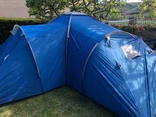 Tienda de campaña tres habitaciones