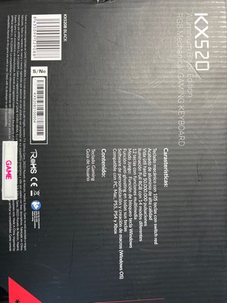 Teclado mecánico gaming RGB