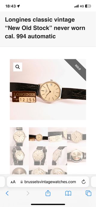 Longines oro en perfecto estado. Todo original.