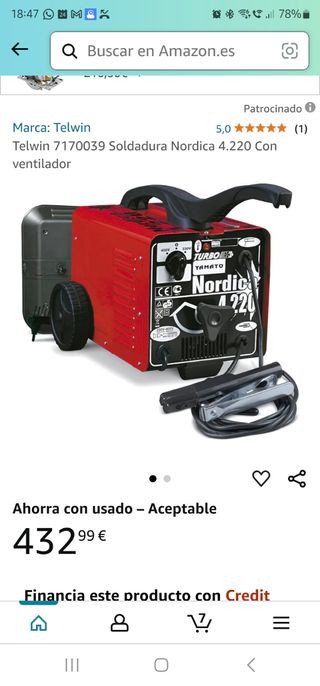 Soldadura Nordica 4.220 Con ventilador
