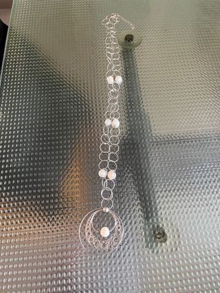 Collar de plata y perla