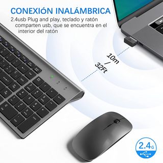 Pack Teclado y ratón inalámbricos A ESTRENAR
