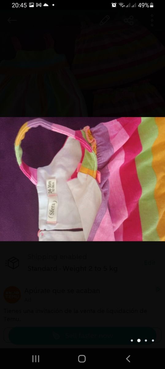 ropa para niña talla 24 meses