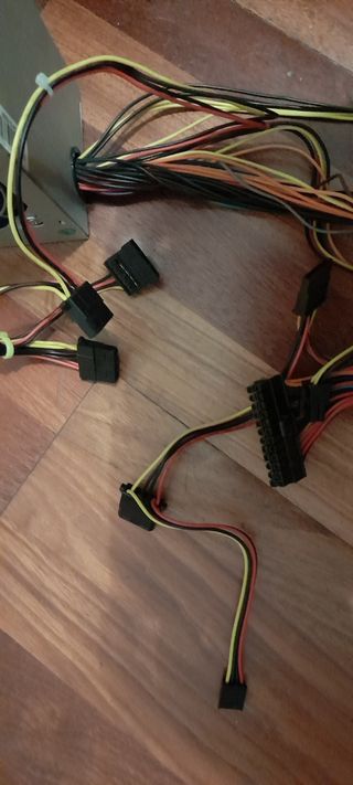 Fonte alimentacao pc de 500 watts com 2 adaptadore
