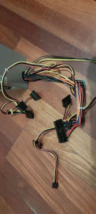 Fonte alimentacao pc de 500 watts com 2 adaptadore