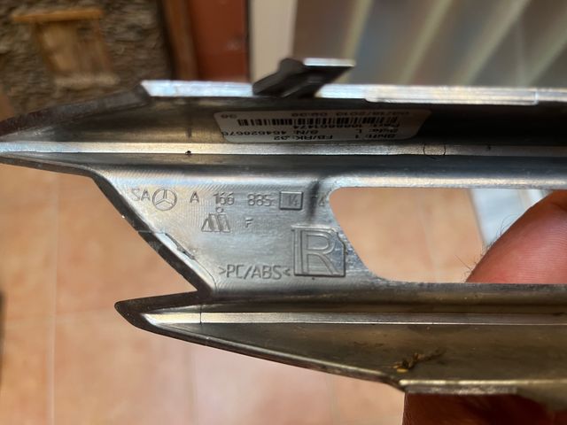 Cromado paragolpes Delantero Mercedes Ml w166.