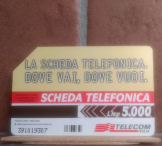 Tessera telefonica  Ambra Angiolini