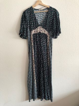 Vestido estampado largo