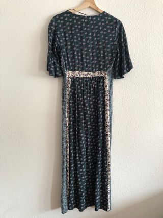 Vestido estampado largo