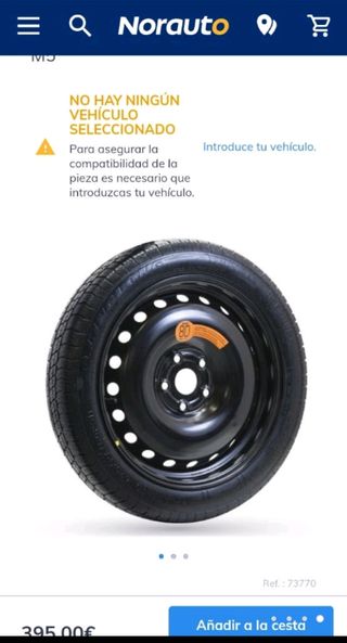 Rueda repuesto y accesorios 