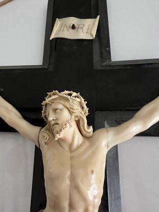 ESPECTACULAR TALLA DE CRISTO MUY ANTIGUO