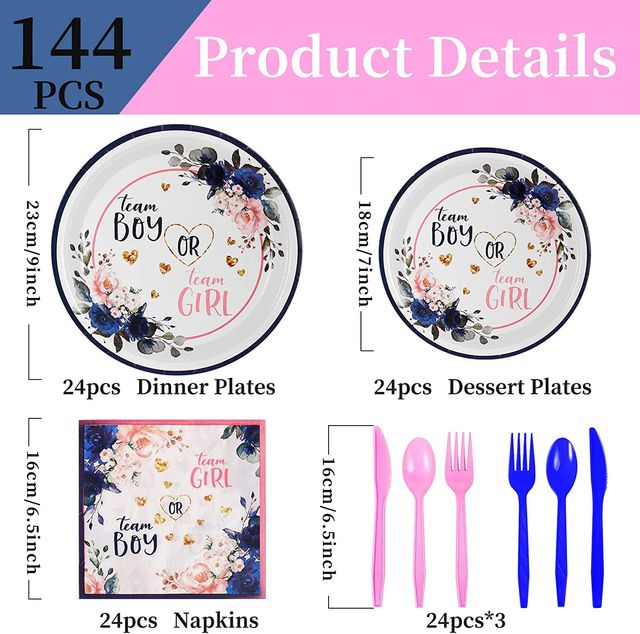 OFERTA Vajilla de Fiesta 144 pcs NUEVO SIN USAR