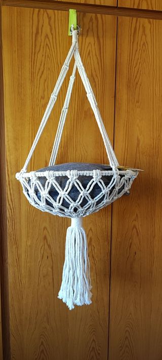 Silla macrame para gato