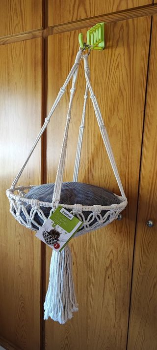 Silla macrame para gato