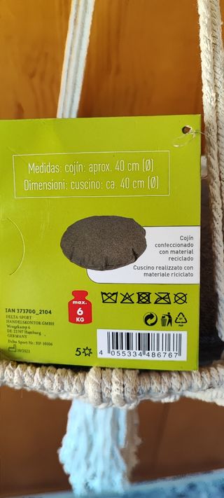 Silla macrame para gato