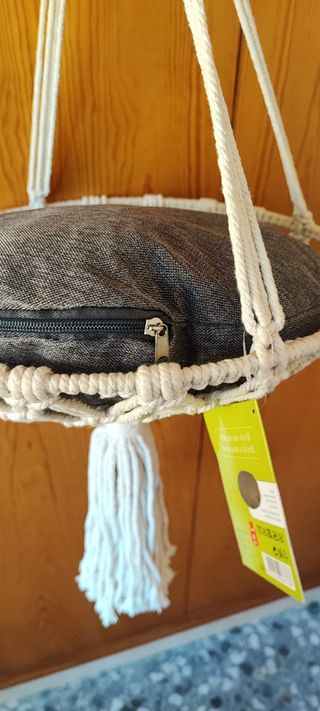 Silla macrame para gato