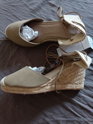 Sandalias cuña mujer talla 38
