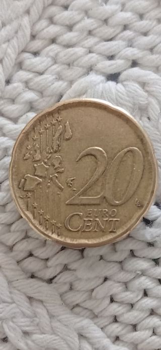 A23 - Error , 20 Centimos España 1999 .