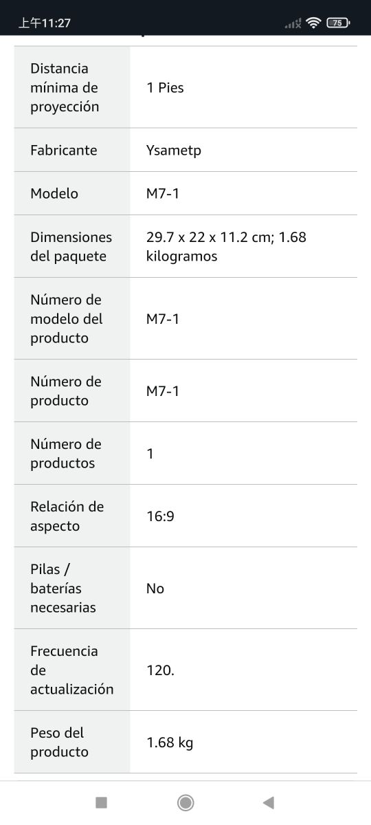 Mini proyector 5G+WiFi Full HD 1080P Video Project
