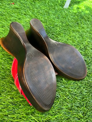 Zapatos de piel con tacón talla 39 Nuevos