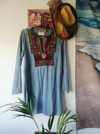 Vestido estilo Navajo de denim m
