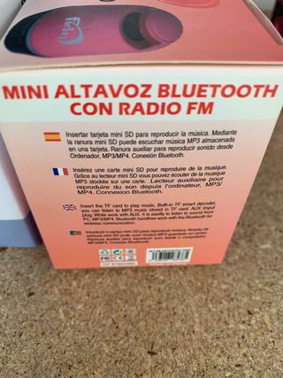 🆕 Nuevo🆕 Lote 4 altavoces bluetooth y mp3