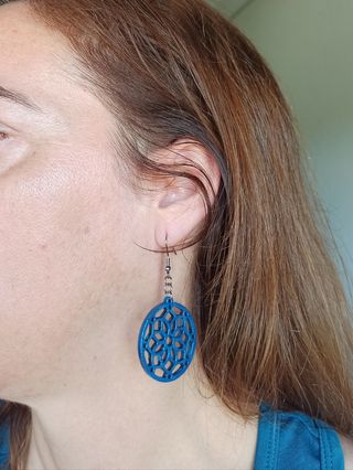 Pendientes artesanales de madera