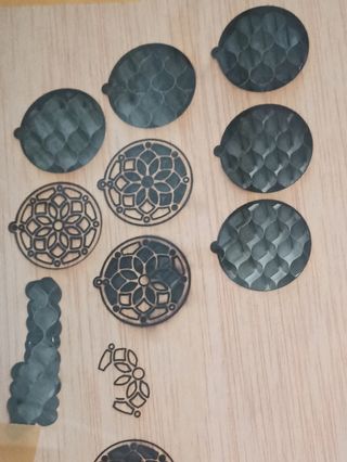 Pendientes artesanales de madera