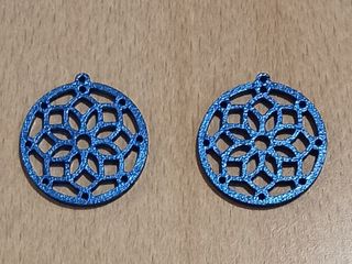 Pendientes artesanales de madera